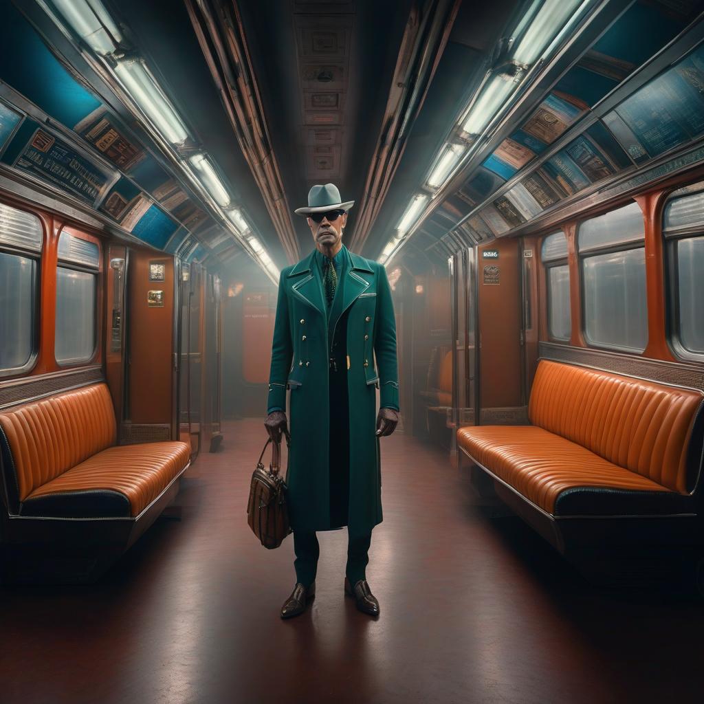  overground, undersky, post davidbowie hyperrealistic, full body, detailed clothing, highly detailed, cinematic lighting, stunningly beautiful, intricate, sharp focus, f/1. 8, 85mm, (centered image composition), (professionally color graded), ((bright soft diffused light)), volumetric fog, trending on instagram, trending on tumblr, HDR 4K, 8K