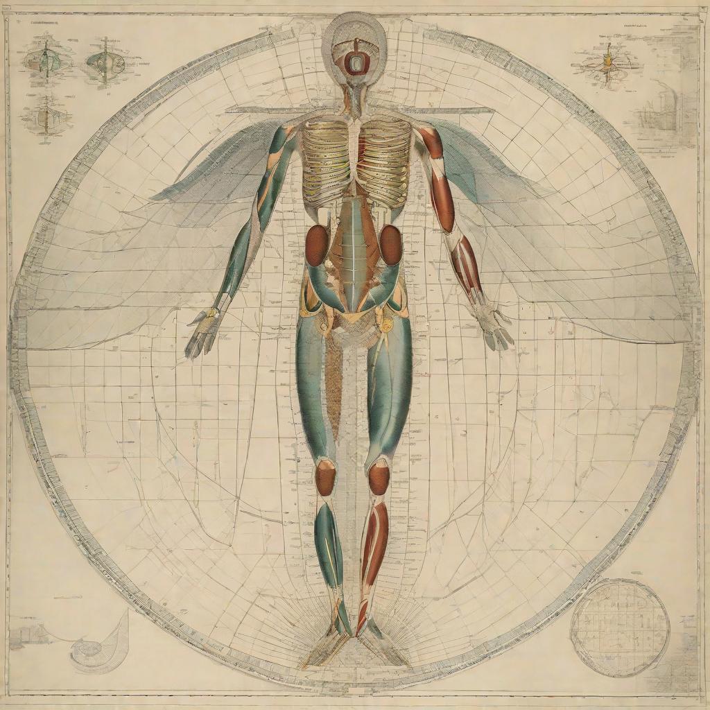  masterpiece, best quality,Thoraco-abdominal breathing schematic diagram