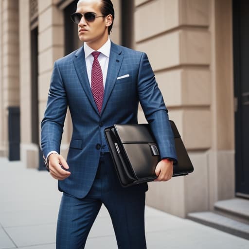  SALES JUNKIE, man with a suit, he has to carry a briefcase, badass look