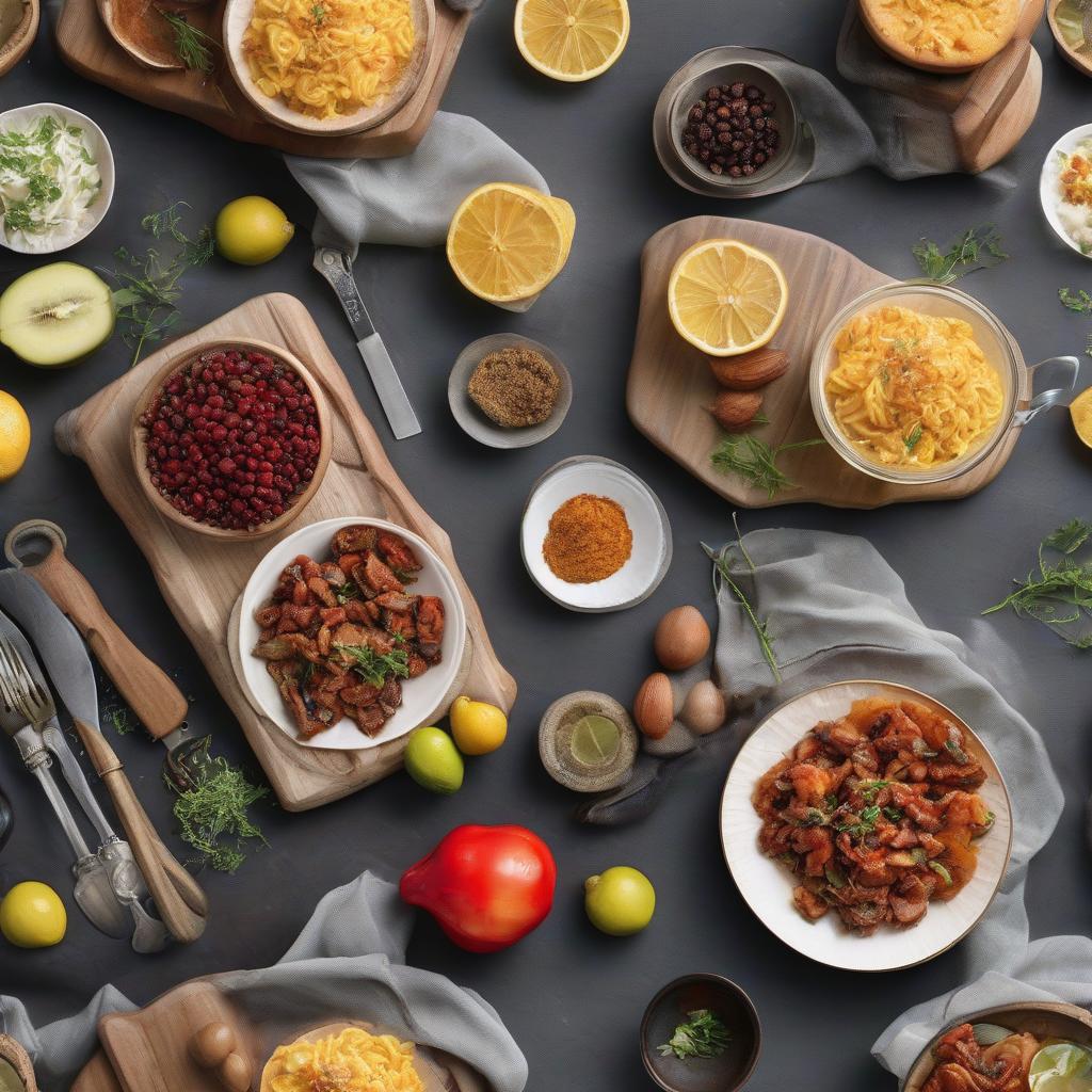  Photo, wide kitchen countertop, overhead view, detailed, realism hyperrealistic, full body, detailed clothing, highly detailed, cinematic lighting, stunningly beautiful, intricate, sharp focus, f/1. 8, 85mm, (centered image composition), (professionally color graded), ((bright soft diffused light)), volumetric fog, trending on instagram, trending on tumblr, HDR 4K, 8K