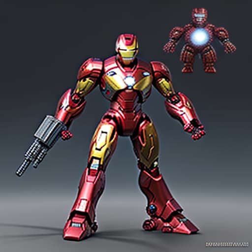  heavily weaponised iron man robot