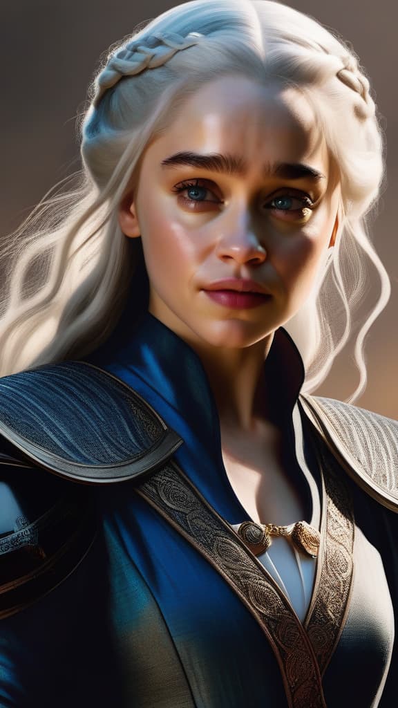  Emilia Clarke as Daenerys Targaryen, masterpieces, top quality, best quality, official art, beautiful and aesthetic, realistic, 4K, 8K