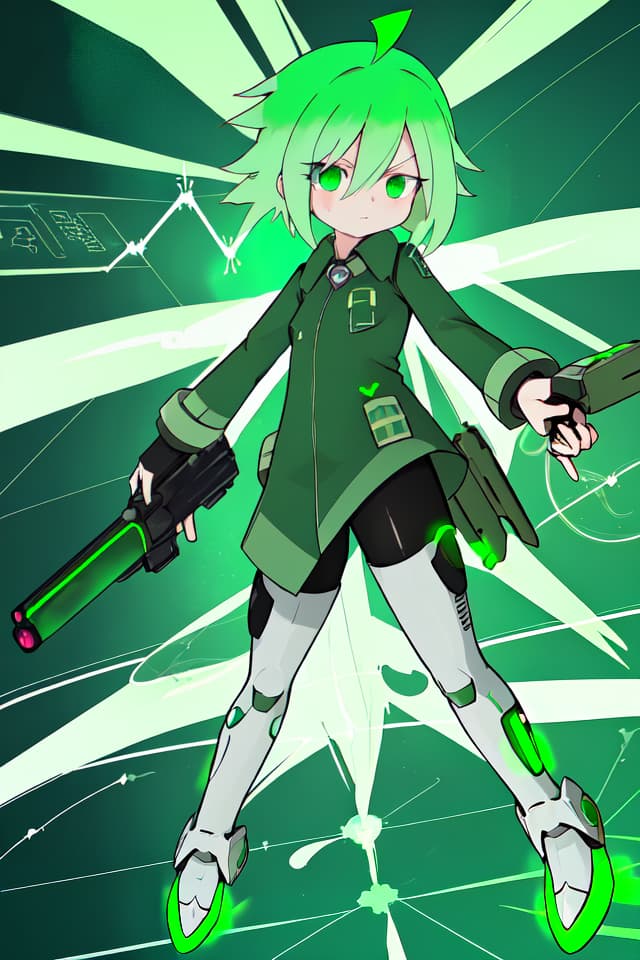  A certain scientific ultra electromagnetic gun, a green hair character accelerator