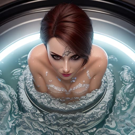  ultra high res, (photorealistic:1.4), raw photo, (realistic face), realistic eyes, (realistic skin), ((((masterpiece)))), best quality, very_high_resolution, ultra-detailed, in-frame, young slim female in tub, full body view, lewd, , , from above, small s, soap suds covering her and s, mysterious, secretive, observant, stealthy, sleuthing, covert, incognito, inquisitive, lunedited DSLR photography, sharp focus, Unreal Engine 5, Octane Render, Redshift, ((cinematic lighting)), f/1.4, ISO 200, 1/160s, 8K, RAW, unedited, in-frame, hyperrealistic, full body, detailed clothing, highly detailed, cinematic lighting, stunningly beautiful, intricate, sharp focus, f/1. 8, 85mm, (centered image composition), (professionally color graded), ((bright soft diffused light)), volumetric fog, trending on instagram, trending on tumblr, HDR 4K, 8K