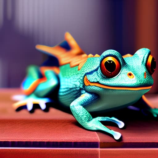 wa-vy style vicious frog hyperrealistic, full body, detailed clothing, highly detailed, cinematic lighting, stunningly beautiful, intricate, sharp focus, f/1. 8, 85mm, (centered image composition), (professionally color graded), ((bright soft diffused light)), volumetric fog, trending on instagram, trending on tumblr, HDR 4K, 8K