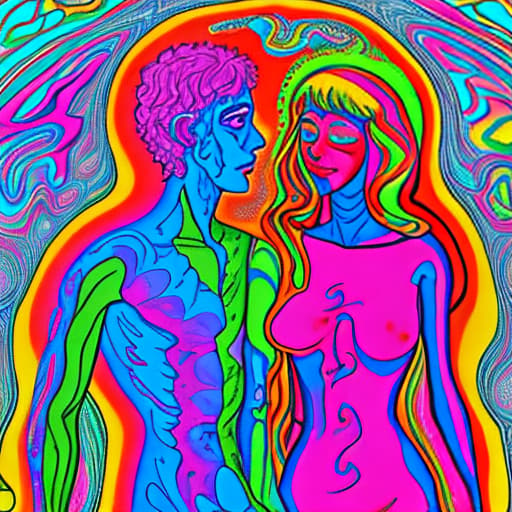  psychedelic man and woman