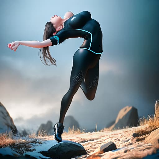  shocked face with trampoline hyperrealistic, full body, detailed clothing, highly detailed, cinematic lighting, stunningly beautiful, intricate, sharp focus, f/1. 8, 85mm, (centered image composition), (professionally color graded), ((bright soft diffused light)), volumetric fog, trending on instagram, trending on tumblr, HDR 4K, 8K