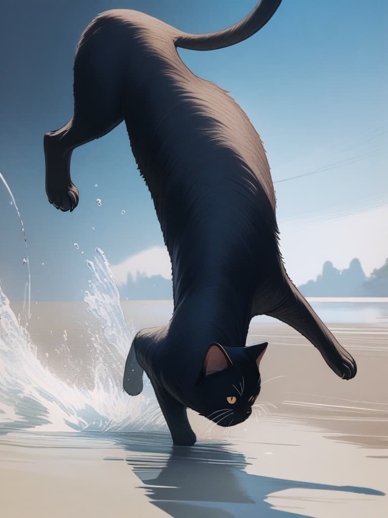  (small fish fishing:1.7、black cat that catches small fish、black cat fishing with a tail)、((icon、logo design:1.4、symbol design))、black cat & small fish、on the frozen lake、best quality:1.4、masterpiece:1.4、ultra detailed texture、RAW photorealistic、absurd resolution、8K illustration、no background、💩、💩、💩、💩、💩、, masterpiece, best quality,8k,ultra detailed,high resolution,an extremely delicate and beautiful,hyper detail