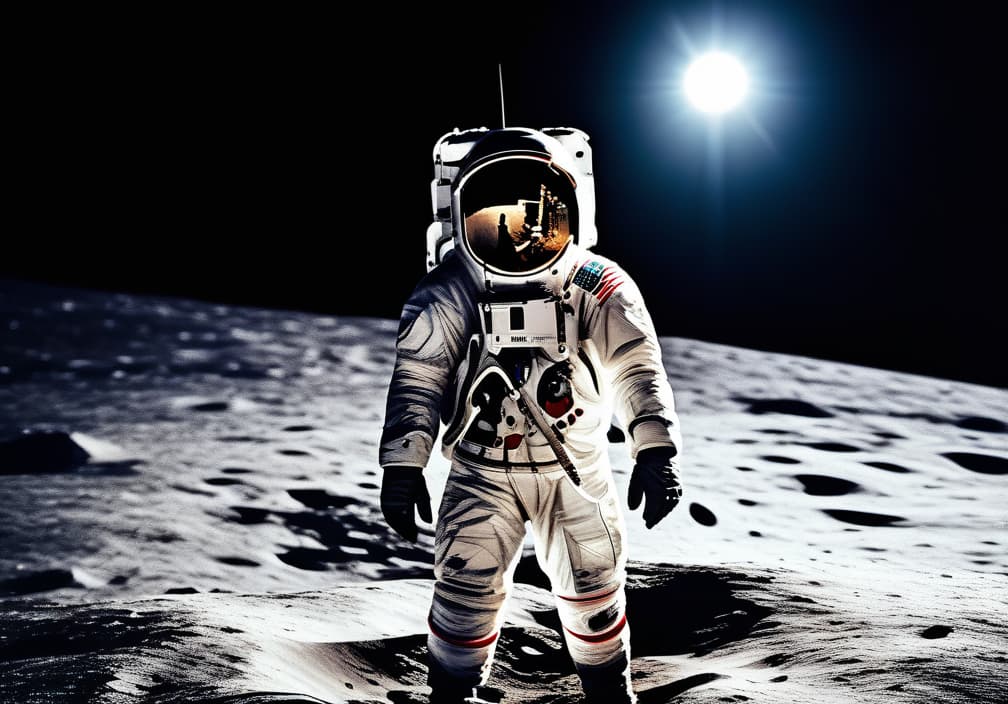  Man on the moon, ultra hd selfie hyperrealistic, full body, detailed clothing, highly detailed, cinematic lighting, stunningly beautiful, intricate, sharp focus, f/1. 8, 85mm, (centered image composition), (professionally color graded), ((bright soft diffused light)), volumetric fog, trending on instagram, trending on tumblr, HDR 4K, 8K