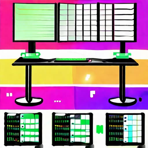  Gamer with dual monitors: main for gameplay, second displaying stats/guides/chat. Modern setup with RGB lighting, gaming keyboard, mouse, headphones.