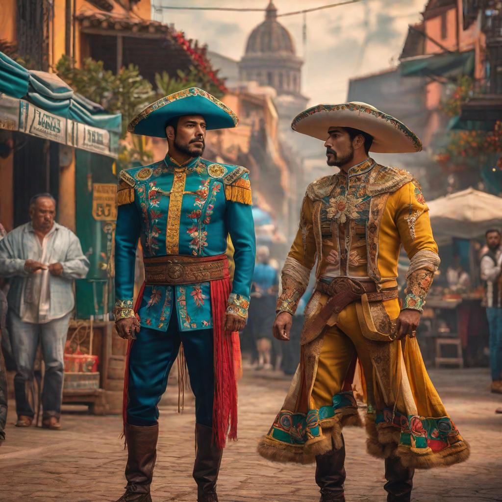  Cesar Mexican Gemini hyperrealistic, full body, detailed clothing, highly detailed, cinematic lighting, stunningly beautiful, intricate, sharp focus, f/1. 8, 85mm, (centered image composition), (professionally color graded), ((bright soft diffused light)), volumetric fog, trending on instagram, trending on tumblr, HDR 4K, 8K