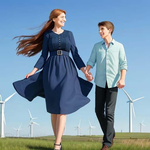  Wind farms, mothers, sons,