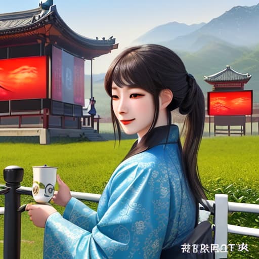  Help me to make a billboard, tea name "30 tea house" art font, to contain horse elements, straightforward atmosphere, there are northern Shaanxi content ，