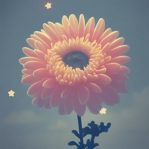  chrysanthemum flower. night. moon. stars. the clouds. pain. a broken heart. an obsession.