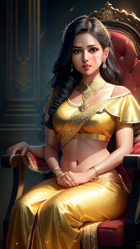  beautiful young in golden saree in Fantastic world and sit in historical chair and romantic eye face and white skin tone and hot look stomach and hip look crying seeing in windows sky stars in night and 8d look in realistic , hyperrealistic, high quality, highly detailed, perfect lighting, intricate, sharp focus, f/1. 8, 85mm, (centered image composition), (professionally color graded), ((bright soft diffused light)), trending on instagram, HDR 4K, 8K