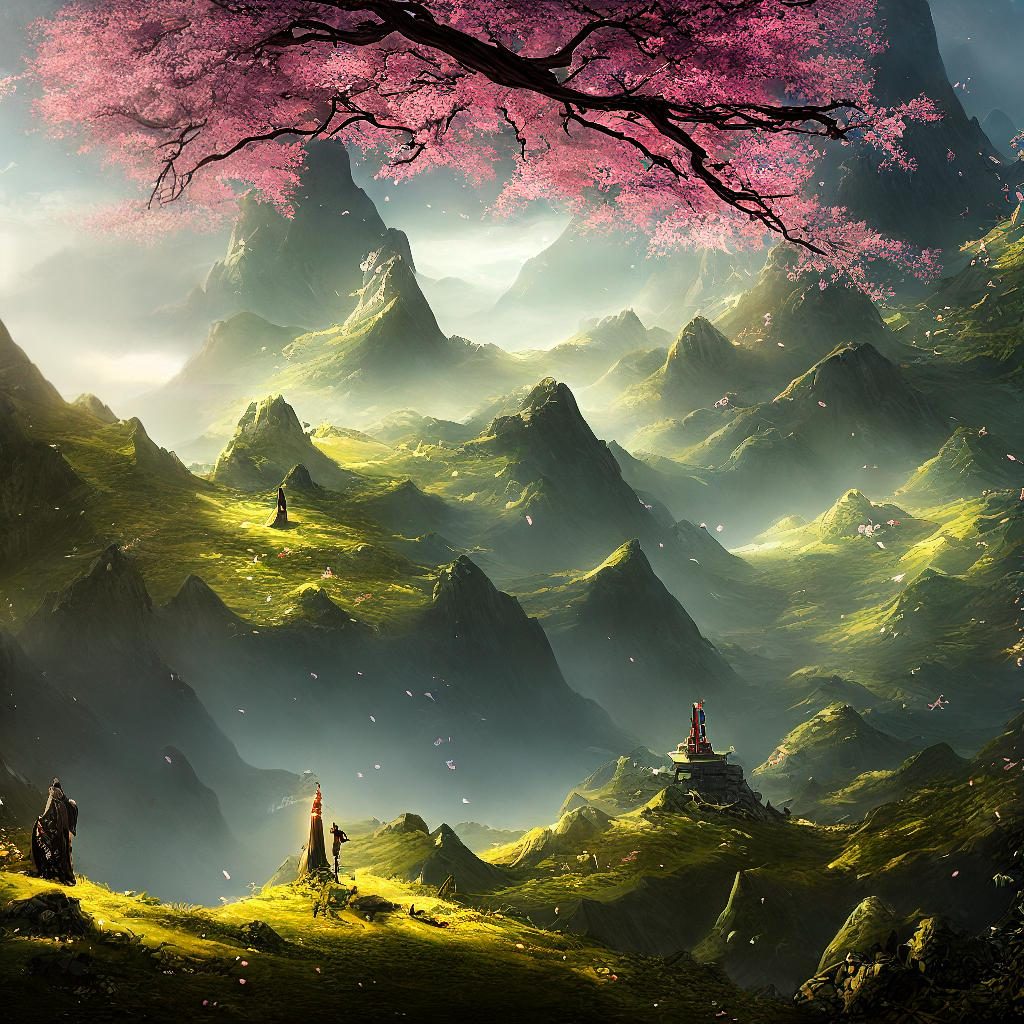  This vibrant masterpiece showcases the breathtaking view of a person climbing up a small Guanyin Mountain, immersing themselves in the serenity of nature. The scene is captured in the best quality with an 8k resolution, and every detail is depicted with high precision and ultra-detailed craftsmanship. The main subject of the scene is a person climbing the mountain, surrounded by lush greenery and colorful flowers. The bright sunlight filters through the trees, casting a warm glow on the person's face. As they ascend, they pass by a winding path ((leading to the mountain top)), adorned with delicate cherry blossom trees in full bloom. The path is lined with traditional stone lanterns, adding a touch of elegance to the scene. In the distance, hyperrealistic, full body, detailed clothing, highly detailed, cinematic lighting, stunningly beautiful, intricate, sharp focus, f/1. 8, 85mm, (centered image composition), (professionally color graded), ((bright soft diffused light)), volumetric fog, trending on instagram, trending on tumblr, HDR 4K, 8K