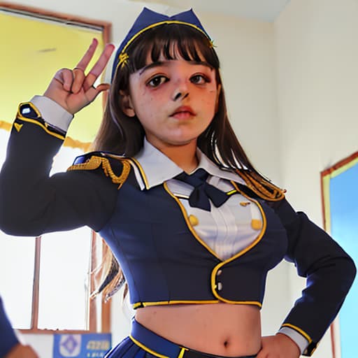  Niña quitandose el uniforme escolar pera mostrarle las tetas a sus compañeritos