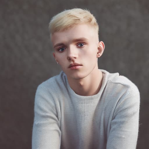 portrait+ style czech homosexual queer twink blonde very cute dude face