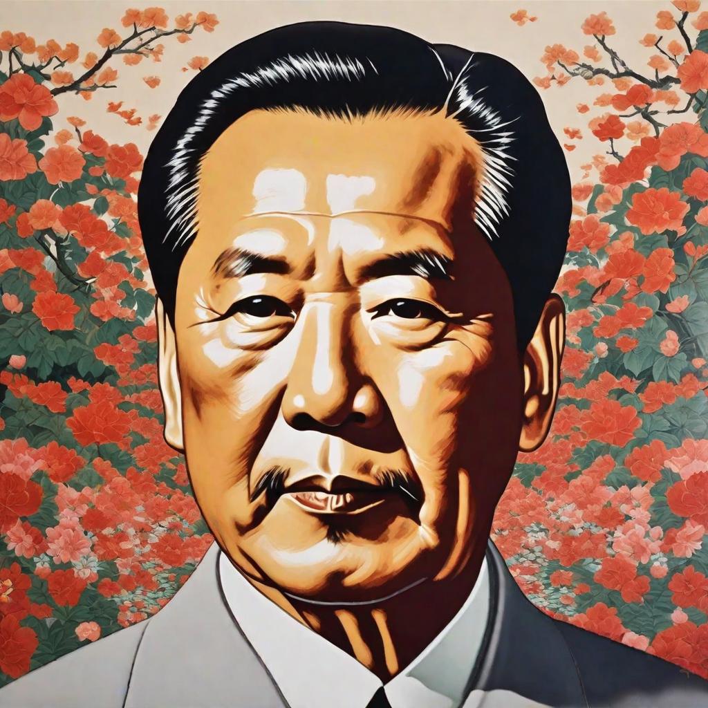  masterpiece, best quality,Portrait of Comrade Mao Zedong, leader of the People's Republic of China