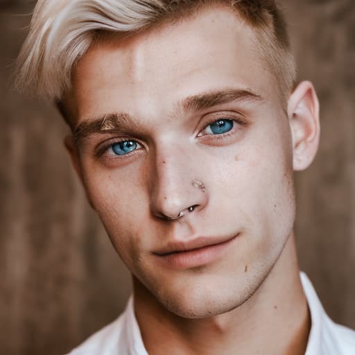 portrait+ style czech homosexual twink blonde very cute dude face