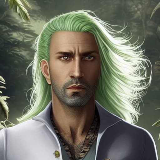  long white hair and green eyes boy hyperrealistic, full body, detailed clothing, highly detailed, cinematic lighting, stunningly beautiful, intricate, sharp focus, f/1. 8, 85mm, (centered image composition), (professionally color graded), ((bright soft diffused light)), volumetric fog, trending on instagram, trending on tumblr, HDR 4K, 8K