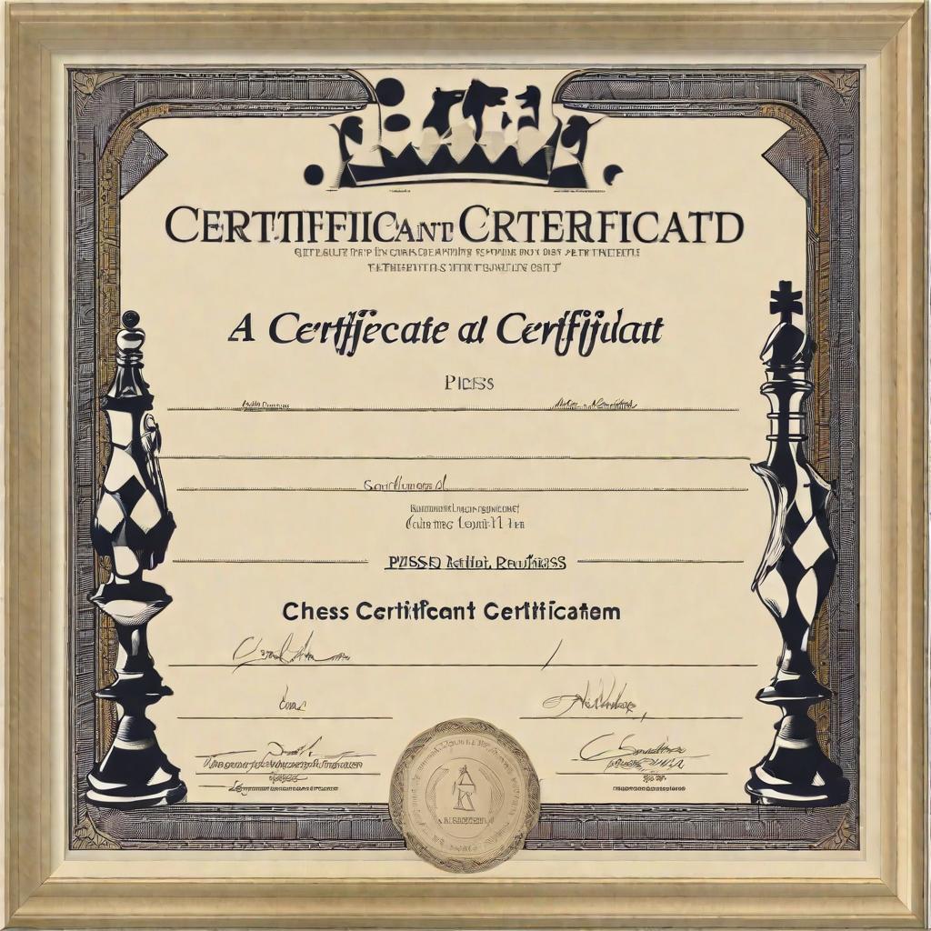  chess certificate