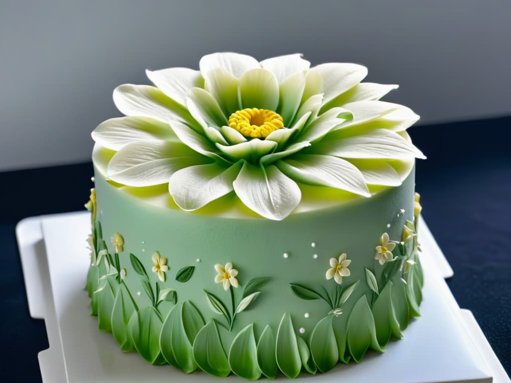  An ultradetailed closeup image of a delicate, intricate sugar flower being meticulously crafted by skilled hands, showcasing the artistry and precision involved in pastry competitions. The image highlights the fine details of the petals and the expert technique of the baker, with soft natural lighting enhancing the beauty of the edible masterpiece. hyperrealistic, full body, detailed clothing, highly detailed, cinematic lighting, stunningly beautiful, intricate, sharp focus, f/1. 8, 85mm, (centered image composition), (professionally color graded), ((bright soft diffused light)), volumetric fog, trending on instagram, trending on tumblr, HDR 4K, 8K