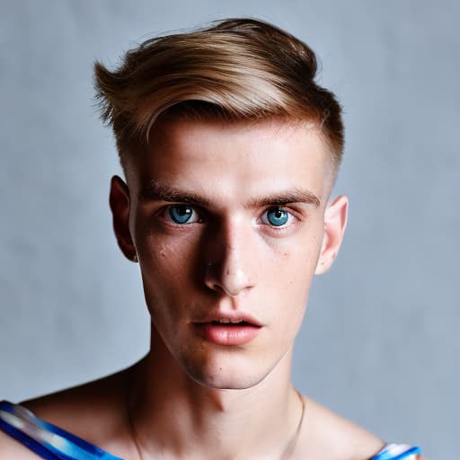 portrait+ style czech homosexual queer twink blonde very cute dude face