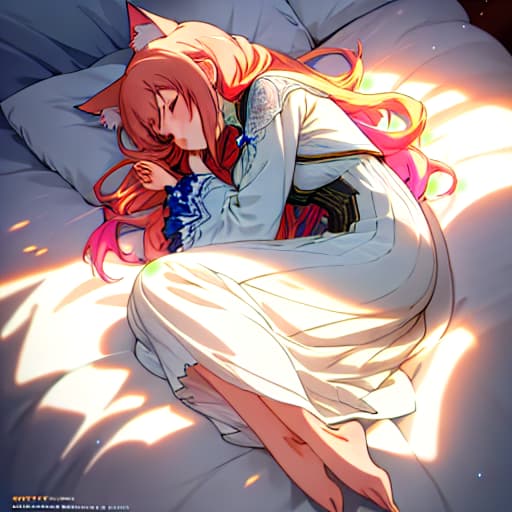  (anime girls,, sleeping,,cat ears), anime, highly detailed, 4k, high quality, trending on art station hyperrealistic, full body, detailed clothing, highly detailed, cinematic lighting, stunningly beautiful, intricate, sharp focus, f/1. 8, 85mm, (centered image composition), (professionally color graded), ((bright soft diffused light)), volumetric fog, trending on instagram, trending on tumblr, HDR 4K, 8K hyperrealistic, full body, detailed clothing, highly detailed, cinematic lighting, stunningly beautiful, intricate, sharp focus, f/1. 8, 85mm, (centered image composition), (professionally color graded), ((bright soft diffused light)), volumetric fog, trending on instagram, trending on tumblr, HDR 4K, 8K