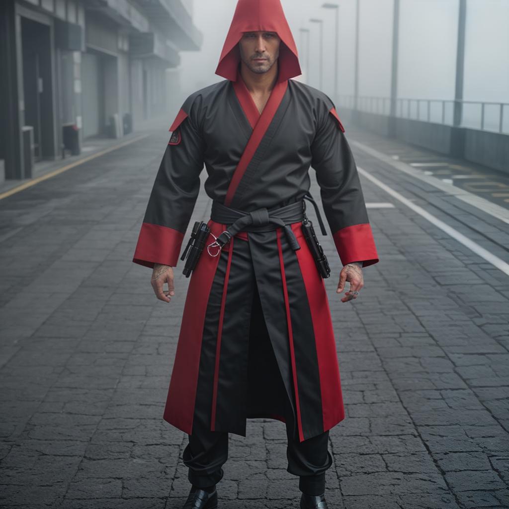  Ryomen sukuna, jujutsu kaisen, red, neon, evil hyperrealistic, full body, detailed clothing, highly detailed, cinematic lighting, stunningly beautiful, intricate, sharp focus, f/1. 8, 85mm, (centered image composition), (professionally color graded), ((bright soft diffused light)), volumetric fog, trending on instagram, trending on tumblr, HDR 4K, 8K