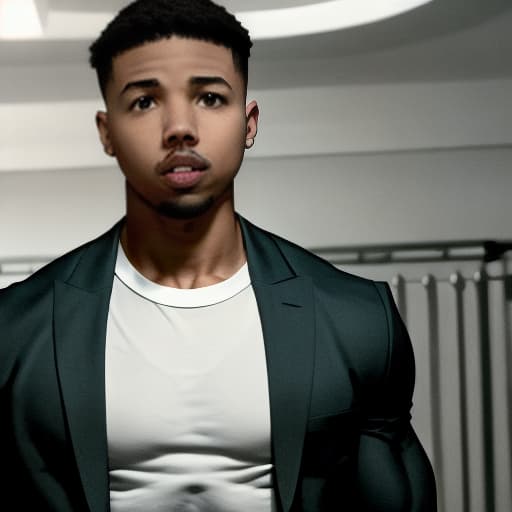  Michael b jordan is possessed by a ghost and flexed