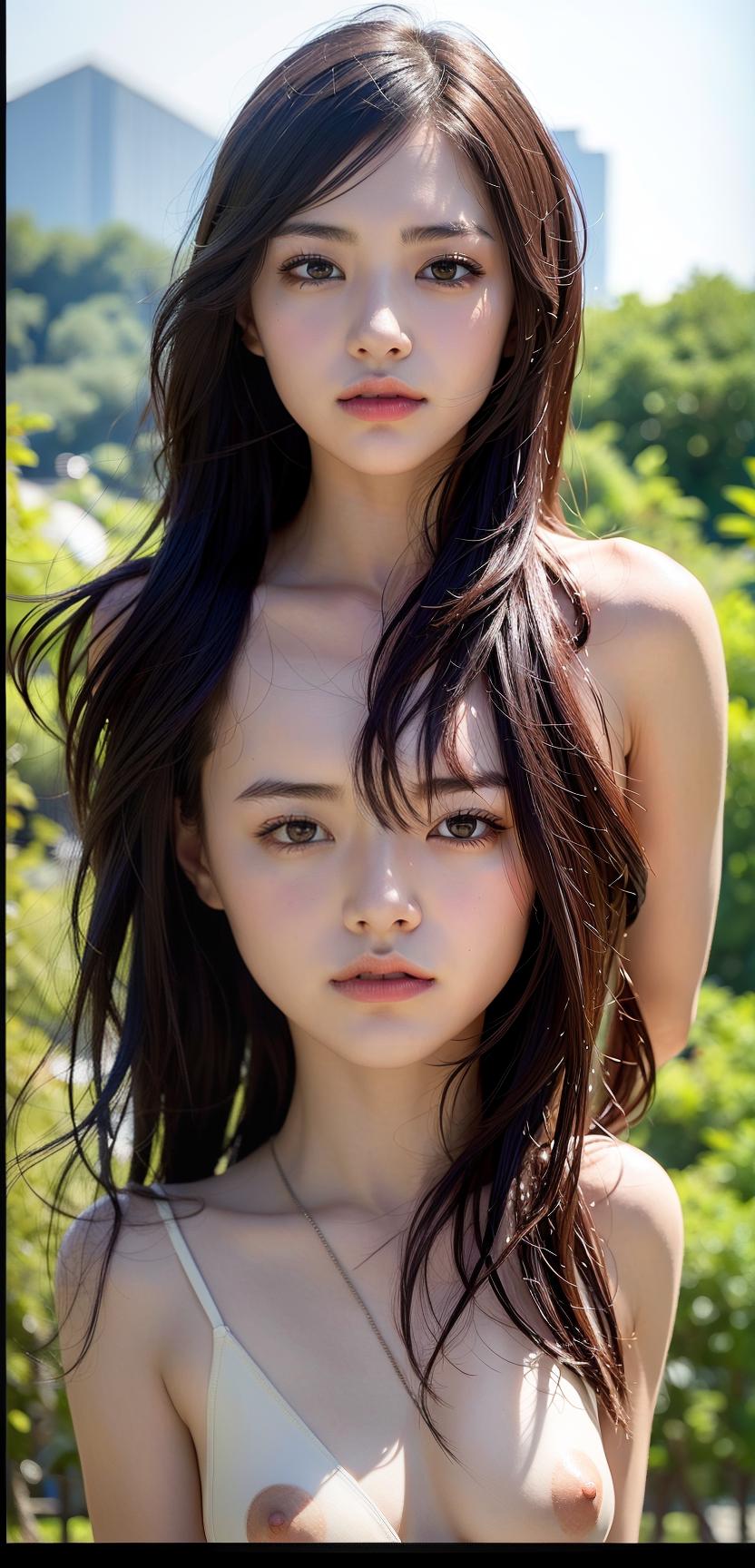  Small breasts, slender, nude, (Masterpiece, BestQuality:1.3), (ultra detailed:1.2), (hyperrealistic:1.3), (RAW photo:1.2),High detail RAW color photo, professional photograph, (Photorealistic:1.4), (realistic:1.4), ,professional lighting, (japanese), beautiful face, (realistic face)