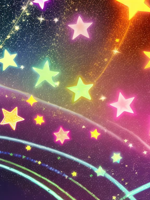  Cute musical notes and sparkling stars and gems wallpaper