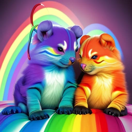  Cute rainbow animals