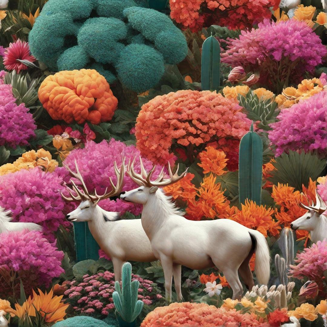  Colorful garden of Eden with all animals and creation. From the cosmos hyperrealistic, full body, detailed clothing, highly detailed, cinematic lighting, stunningly beautiful, intricate, sharp focus, f/1. 8, 85mm, (centered image composition), (professionally color graded), ((bright soft diffused light)), volumetric fog, trending on instagram, trending on tumblr, HDR 4K, 8K