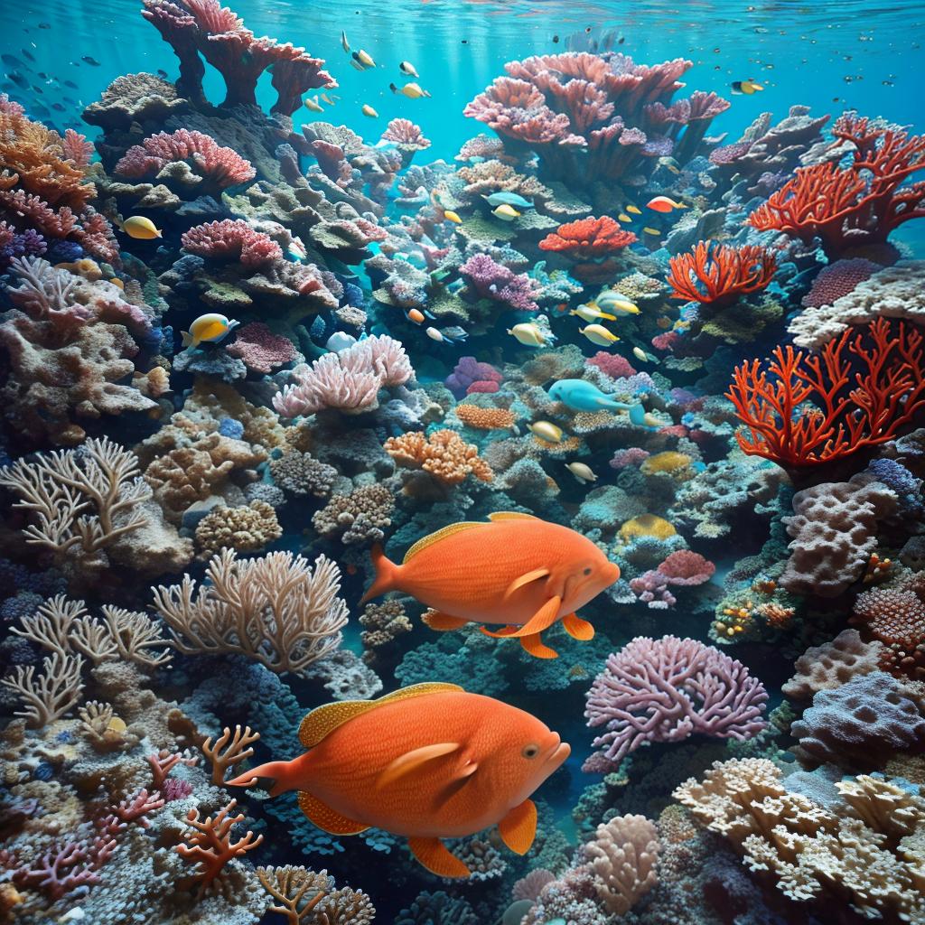  masterpiece, best quality, Most Beautiful in deep sea teeming with vibrant corals, diverse marine life, and enchanting underwater landscapes, full of corals, acrophore, small fishes, anemones, dolphin, various algaes, caves, colorful,all captured in stunning 8k resolution with intricate details.