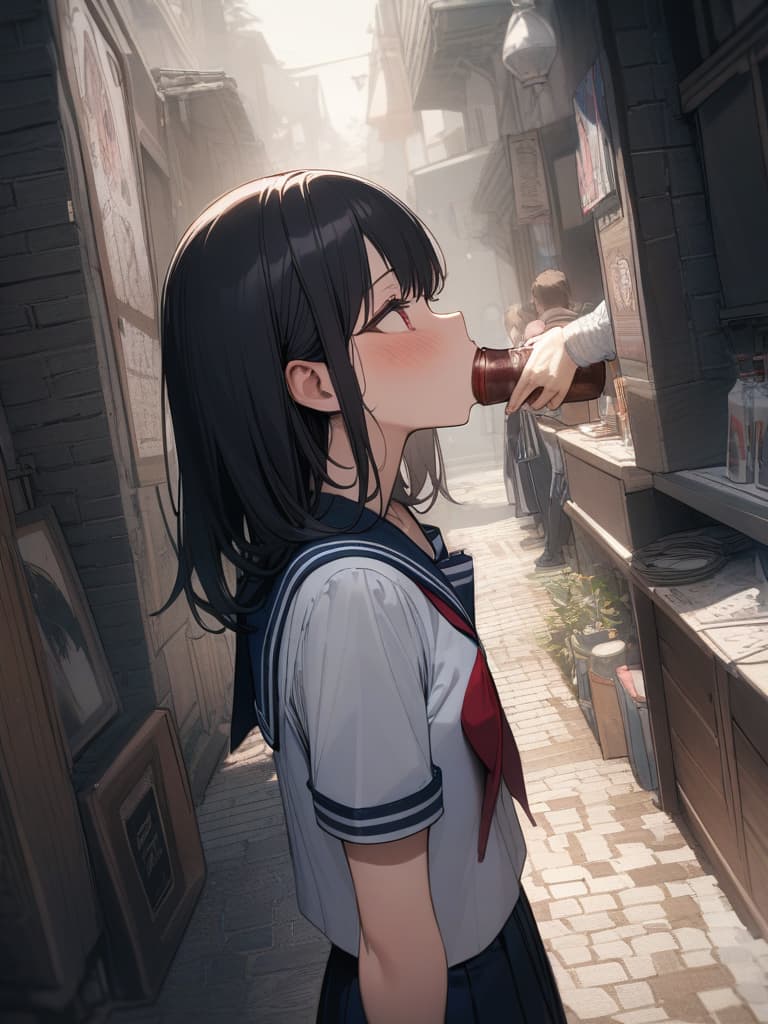  Gles, black hair, ided, sailor suit, sober wearing gles, fellatio, , , big s, ecstatic expressions, s,, dark cobblestone rooms , Sailor suit, masterpiece, best quality,8k,ultra detailed,high resolution,an extremely delicate and beautiful,hyper detail