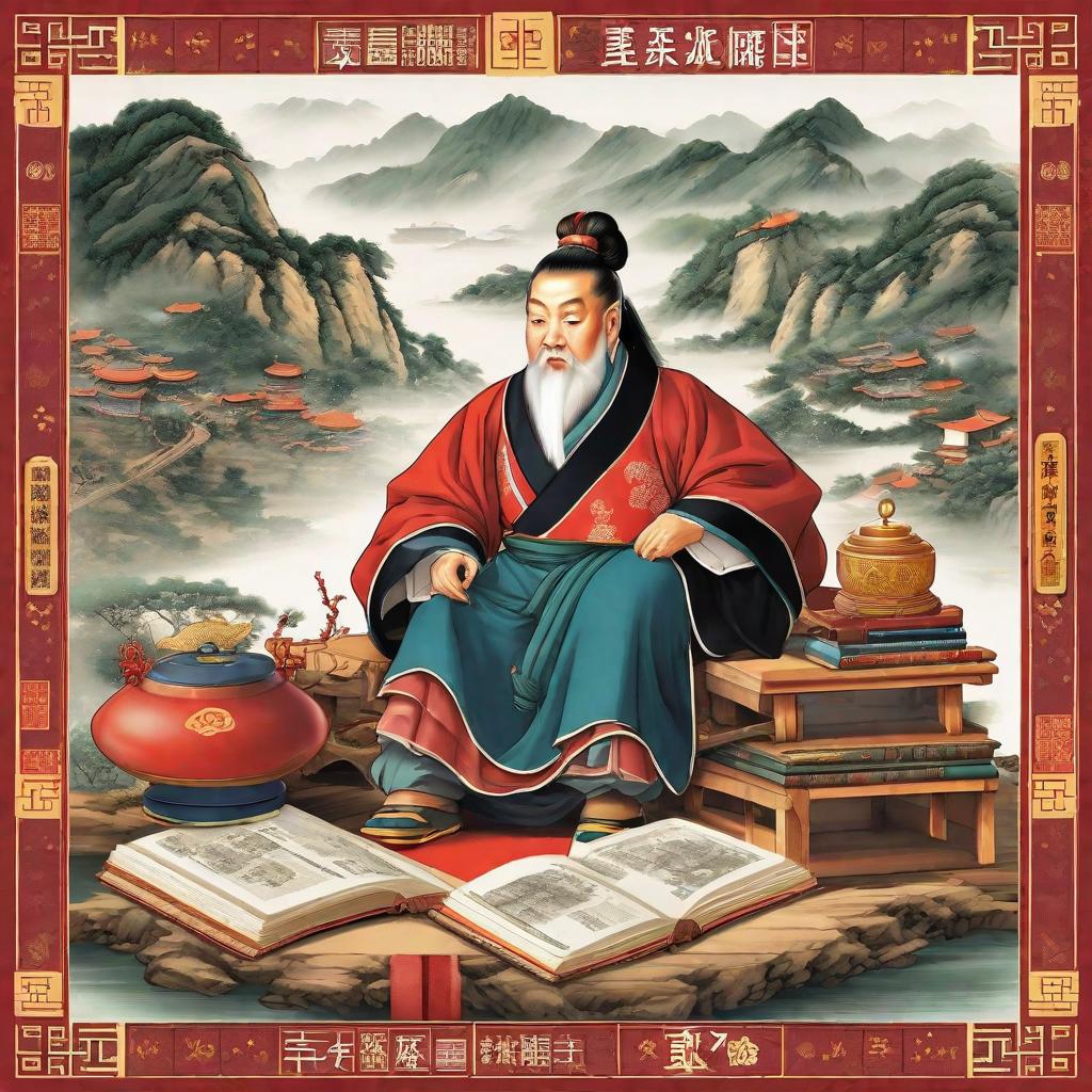  masterpiece, best quality,Draw an original manuscript newspaper accompanied by books and bearing the theme of Shaohua characters