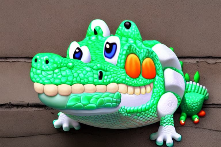  Crocodilo de marshmellow