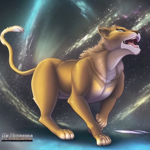  Andromeda digital art Lioness furry