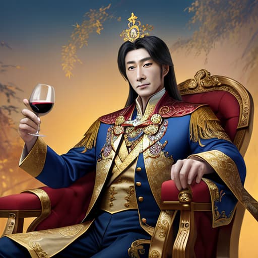  King Wen's tribute wine, gentleman ten thousand years,