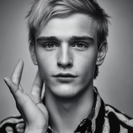 portrait+ style czech homosexual twink blonde very cute dude face