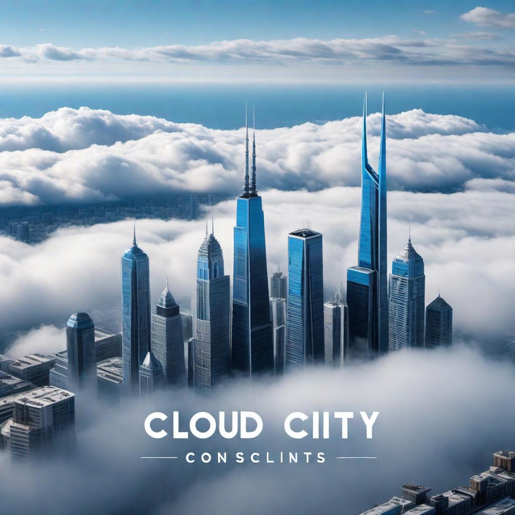  A modern and sleek logo for the company 'Cloud City Concepts'. The logo should feature a stylized cloud and city skyline combination, with clean lines and a minimalist design. Use shades of blue and white to represent the cloud and the sky, with a few subtle accents in gray for the buildings. The text 'Cloud City Concepts' should be integrated harmoniously into the design, using a contemporary, sans-serif font. The overall feel should be innovative and professional, representing a forward-thinking company. hyperrealistic, full body, detailed clothing, highly detailed, cinematic lighting, stunningly beautiful, intricate, sharp focus, f/1. 8, 85mm, (centered image composition), (professionally color graded), ((bright soft diffused light)), volumetric fog, trending on instagram, trending on tumblr, HDR 4K, 8K