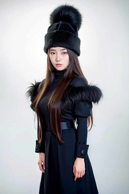  , , , fake fur hat, (Masterpiece, BestQuality:1.3), (ultra detailed:1.2), (hyperrealistic:1.3), (RAW photo:1.2),High detail RAW color photo, professional photograph, (Photorealistic:1.4), (realistic:1.4), ,professional lighting, (japanese), beautiful face, (realistic face)