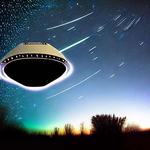  ufo in night sky
