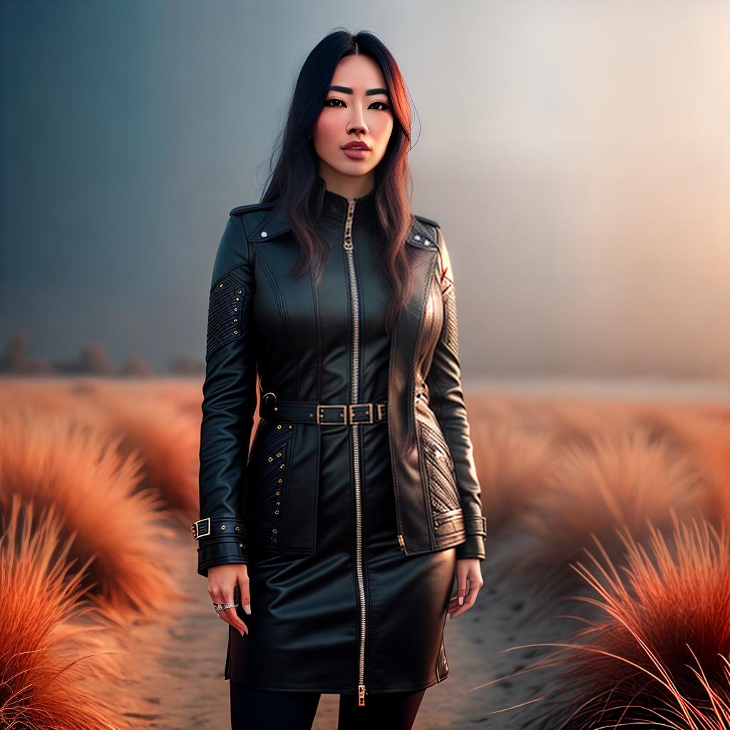  Girl looking so hyperrealistic, full body, detailed clothing, highly detailed, cinematic lighting, stunningly beautiful, intricate, sharp focus, f/1. 8, 85mm, (centered image composition), (professionally color graded), ((bright soft diffused light)), volumetric fog, trending on instagram, trending on tumblr, HDR 4K, 8K