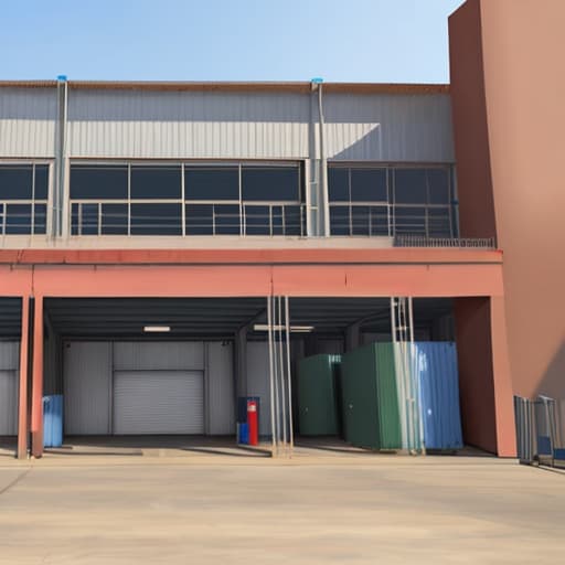  Draw a warehouse sketch of a China-Africa logistics company ，