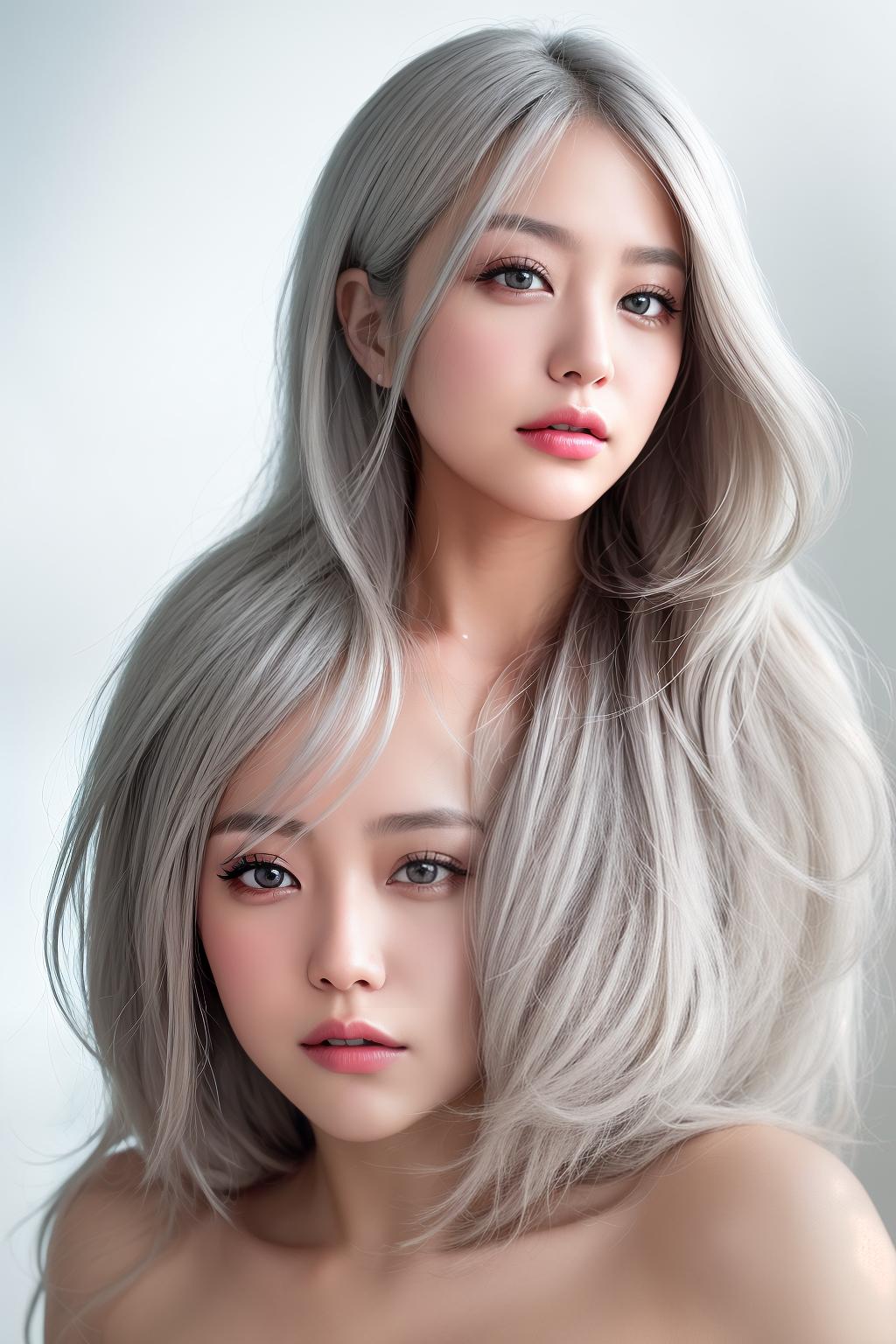  nsfw,silver hair ,, (Masterpiece, BestQuality:1.3), (ultra detailed:1.2), (hyperrealistic:1.3), (RAW photo:1.2),High detail RAW color photo, professional photograph, (Photorealistic:1.4), (realistic:1.4), ,professional lighting, (japanese), beautiful face, (realistic face)