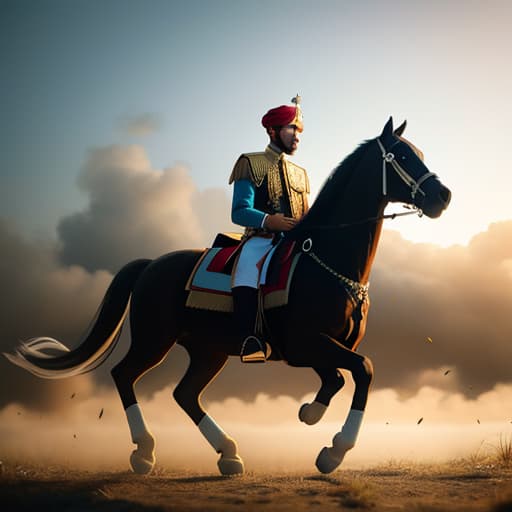  a indian king , hyperrealistic, high quality, highly detailed, cinematic lighting, intricate, sharp focus, f/1. 8, 85mm, (centered image composition), (professionally color graded), ((bright soft diffused light)), volumetric fog, trending on instagram, HDR 4K, 8K