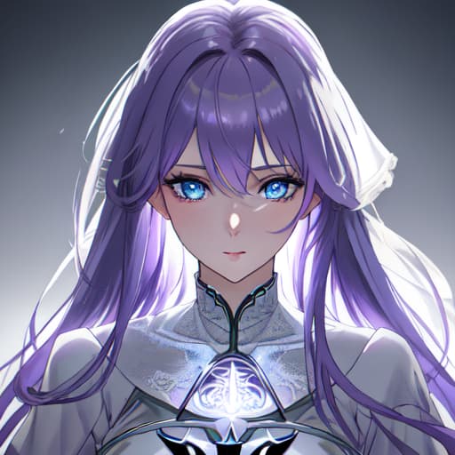  a girl manhua character with purple hair and bright soft blue eyes with white skin wearing noble dress hyperrealistic, full body, detailed clothing, highly detailed, cinematic lighting, stunningly beautiful, intricate, sharp focus, f/1. 8, 85mm, (centered image composition), (professionally color graded), ((bright soft diffused light)), volumetric fog, trending on instagram, trending on tumblr, HDR 4K, 8K